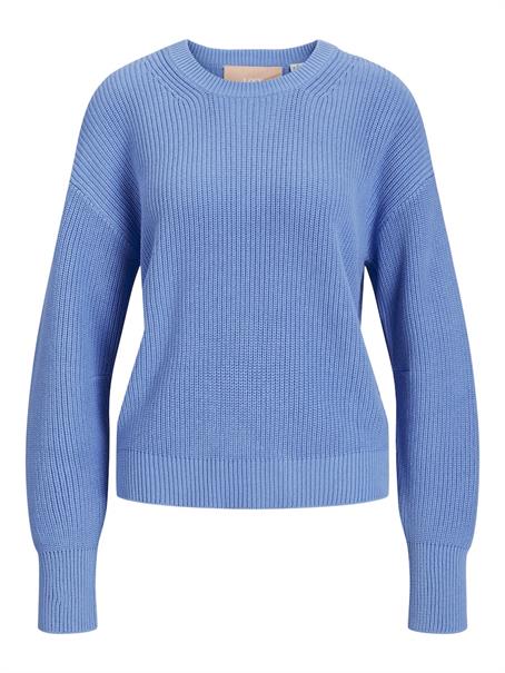 JXMILA TWIST CREW NECK KNIT NOOS silver lake blue