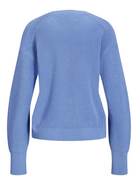 JXMILA TWIST CREW NECK KNIT NOOS silver lake blue