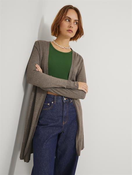JXMILEY SOFT LONG CARDIGAN KNIT brindle