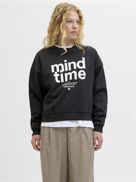 JXMIMI RLX LS PRINT CREW SWT black