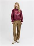 JXMIMI RLX LS PRINT CREW SWT cabernet