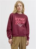 JXMIMI RLX LS PRINT CREW SWT cabernet