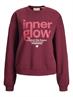 JXMIMI RLX LS PRINT CREW SWT cabernet
