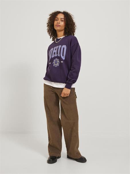 JXOHIO RLX LS CREW SWT purple velvet