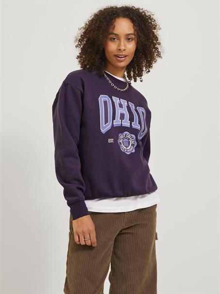JXOHIO RLX LS CREW SWT purple velvet
