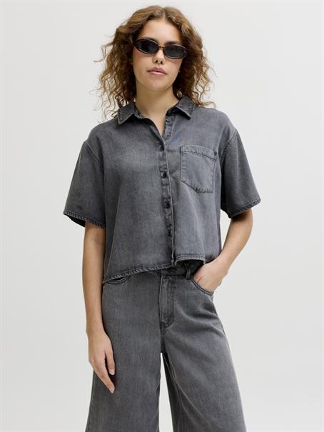JXPAULINA SS SHIRT DNM LN medium grey denim