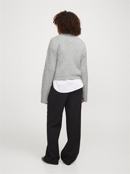 JXROSANNA ROLL NECK KNIT light grey melange