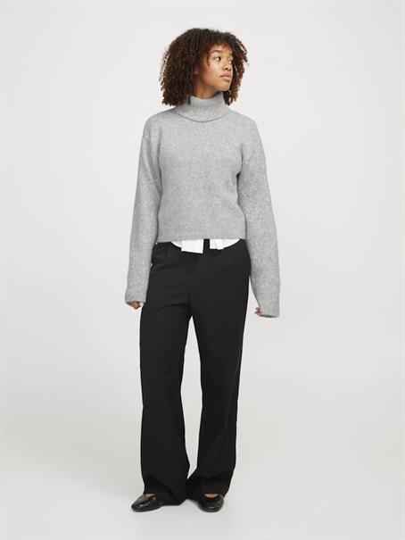 JXROSANNA ROLL NECK KNIT light grey melange