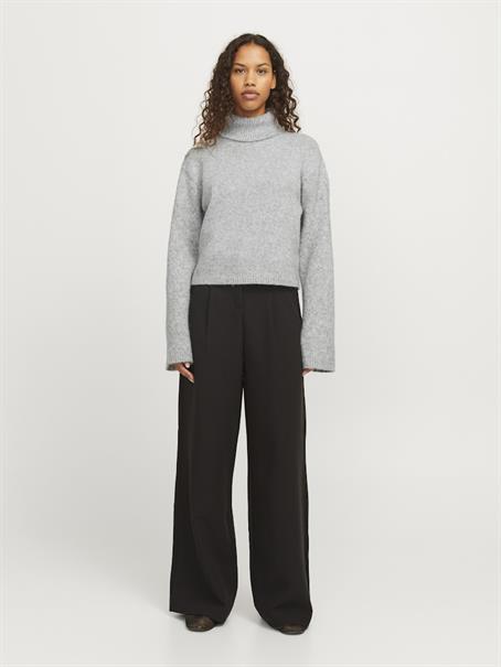 JXROSANNA ROLL NECK KNIT light grey melange