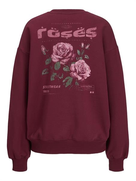 JXSANDRA RLX LS CREW SWT cabernet