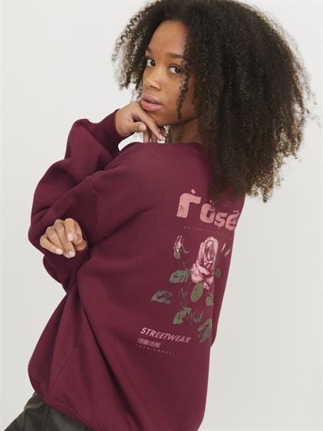 JXSANDRA RLX LS CREW SWT cabernet