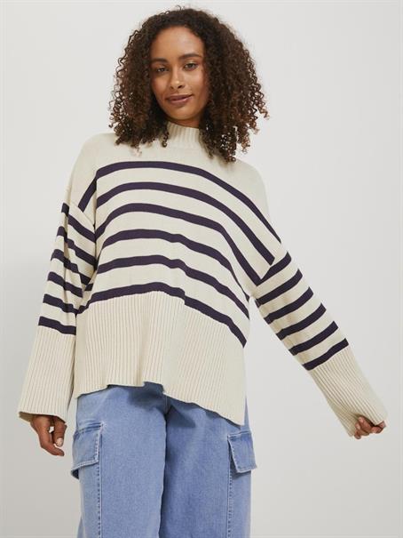 JXSIA HIGH NECK KNIT bone white