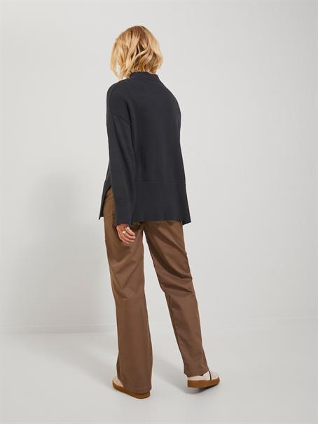 JXSIANA TWIST HIGH NECK KNIT black