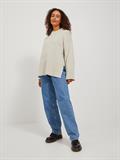 JXSIANA TWIST HIGH NECK KNIT bone white
