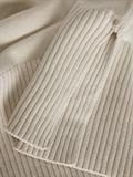 JXSIANA TWIST HIGH NECK KNIT bone white
