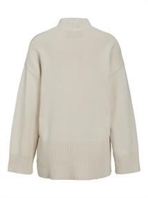 JXSIANA TWIST HIGH NECK KNIT bone white