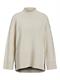 JXSIANA TWIST HIGH NECK KNIT bone white