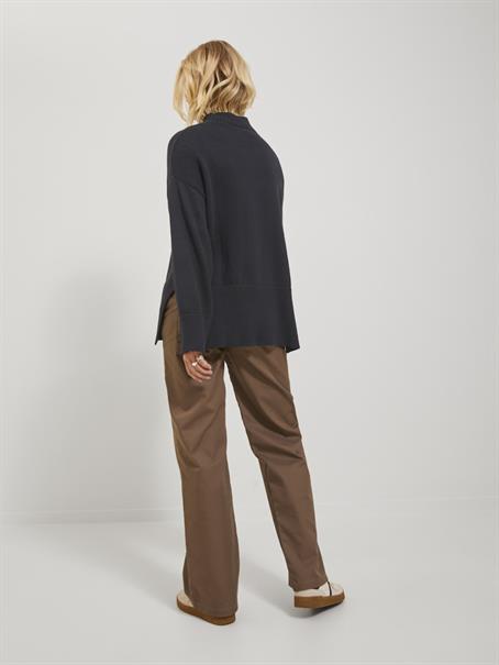 JXSIANA TWIST HIGH NECK KNIT NOOS black