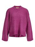 JXSIGGA DIVERSE CREW NECK KNIT SN fuchsia red
