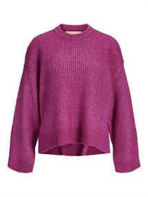 JXSIGGA DIVERSE CREW NECK KNIT SN fuchsia red