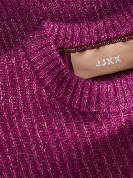 JXSIGGA DIVERSE CREW NECK KNIT SN fuchsia red