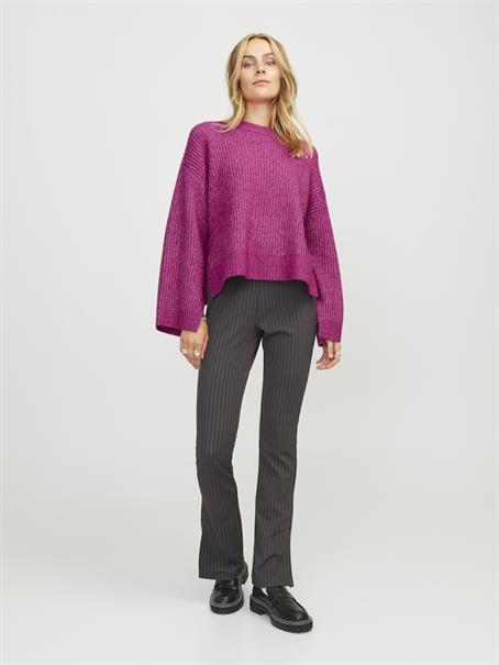 JXSIGGA DIVERSE CREW NECK KNIT SN fuchsia red