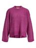 JXSIGGA DIVERSE CREW NECK KNIT SN fuchsia red