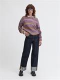 JXSIMONE SPACE DYE CREW NECK KNIT SN cabernet