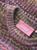 JXSIMONE SPACE DYE CREW NECK KNIT SN cabernet
