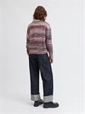 JXSIMONE SPACE DYE CREW NECK KNIT SN cabernet