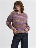 JXSIMONE SPACE DYE CREW NECK KNIT SN cabernet