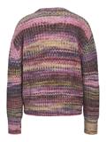 JXSIMONE SPACE DYE CREW NECK KNIT SN cabernet