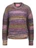 JXSIMONE SPACE DYE CREW NECK KNIT SN cabernet