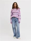 JXSIMONE SPACE DYE CREW NECK KNIT SN purple rose