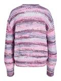 JXSIMONE SPACE DYE CREW NECK KNIT SN purple rose