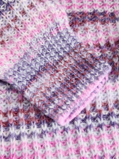 JXSIMONE SPACE DYE CREW NECK KNIT SN purple rose