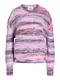 JXSIMONE SPACE DYE CREW NECK KNIT SN purple rose