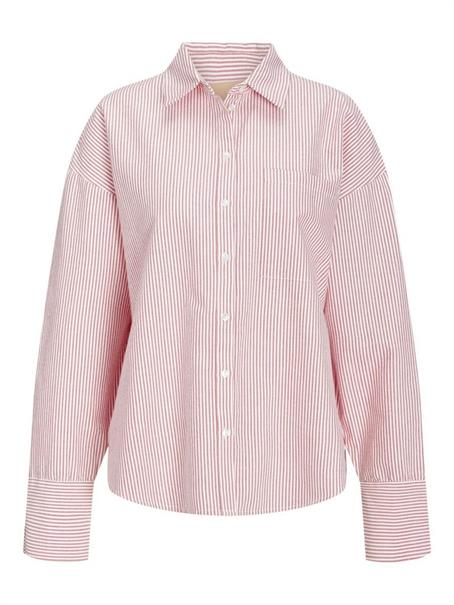 JXSIVA OXFORD LS SHIRT WVN fiery red