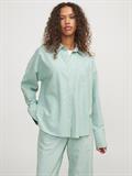 JXSIVA OXFORD LS SHIRT WVN LN grayed jade