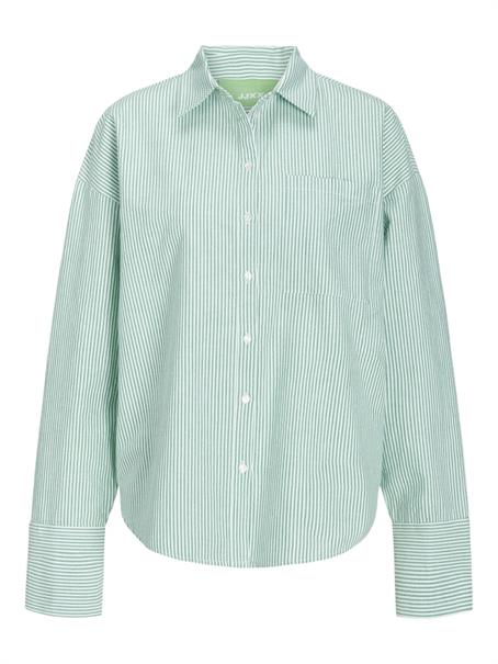 JXSIVA OXFORD LS SHIRT WVN LN grayed jade