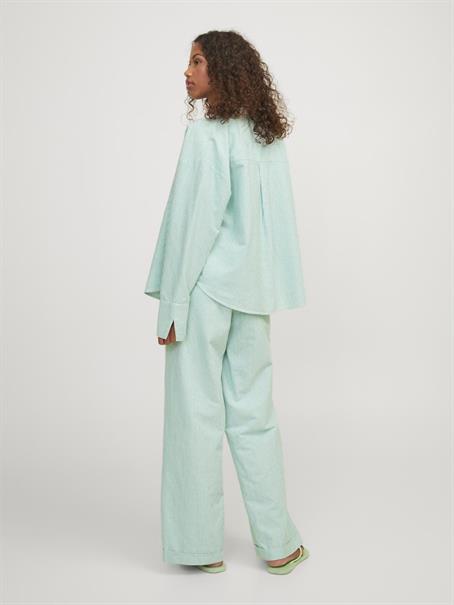 JXSIVA OXFORD LS SHIRT WVN LN grayed jade