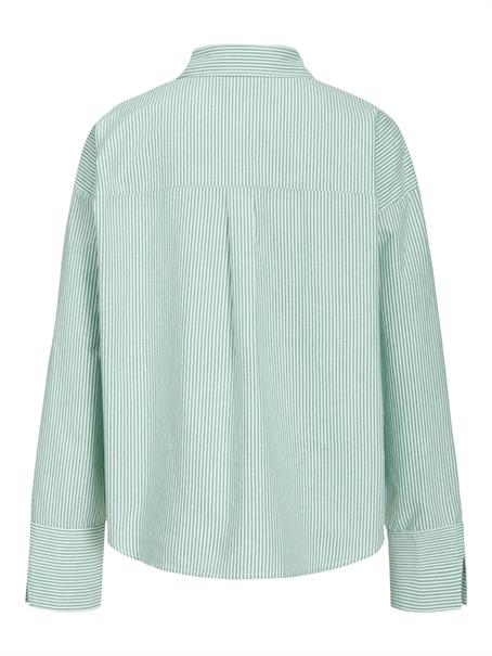 JXSIVA OXFORD LS SHIRT WVN LN grayed jade