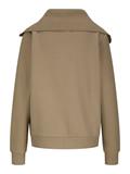 JXSTUDIO VESTERBRO FLAT KNIT ZIP SWT SN brindle
