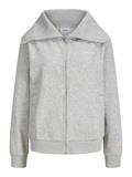 JXSTUDIO VESTERBRO FLAT KNIT ZIP SWT SN light grey melange