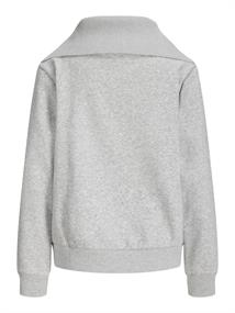 JXSTUDIO VESTERBRO FLAT KNIT ZIP SWT SN light grey melange
