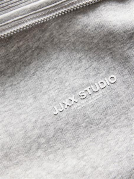 JXSTUDIO VESTERBRO FLAT KNIT ZIP SWT SN light grey melange