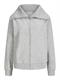 JXSTUDIO VESTERBRO FLAT KNIT ZIP SWT SN light grey melange