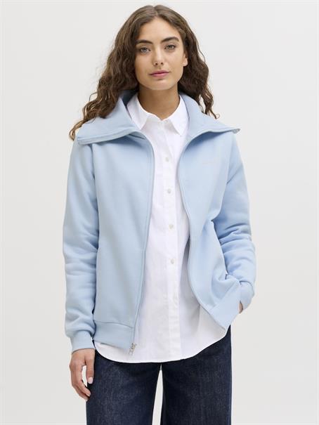 JXSTUDIO VESTERBRO FLAT KNIT ZIP SWT SN skyway