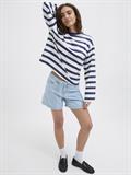 JXSURA MW LINEN BLEND SHORTS DNM light blue denim