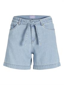 JXSURA MW LINEN BLEND SHORTS DNM light blue denim